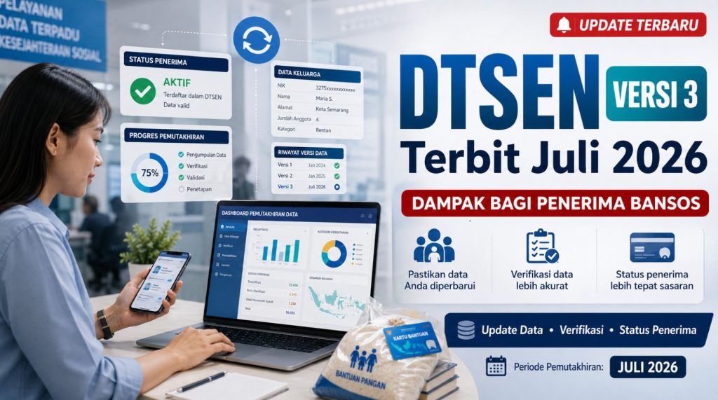 DTSEN Versi 3 Terbit Juli 2026, Ini Dampaknya bagi Penerima Bansos