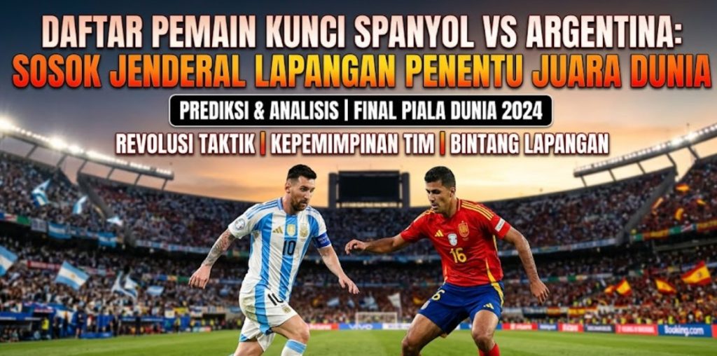 Daftar Pemain Kunci Spanyol vs Argentina Sosok Jenderal Lapangan Penentu Juara Dunia