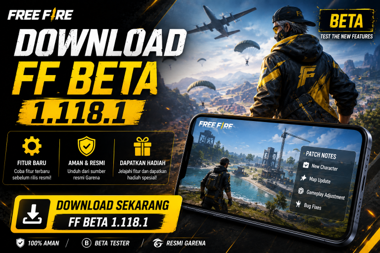 Download FF Beta 1.118.1 Terbaru 2026, Link Resmi dan Cara Install APK