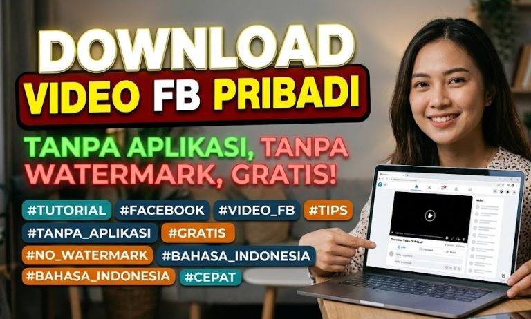 Download Video FB Pribadi Tanpa Aplikasi Tanpa Watermark Gratis