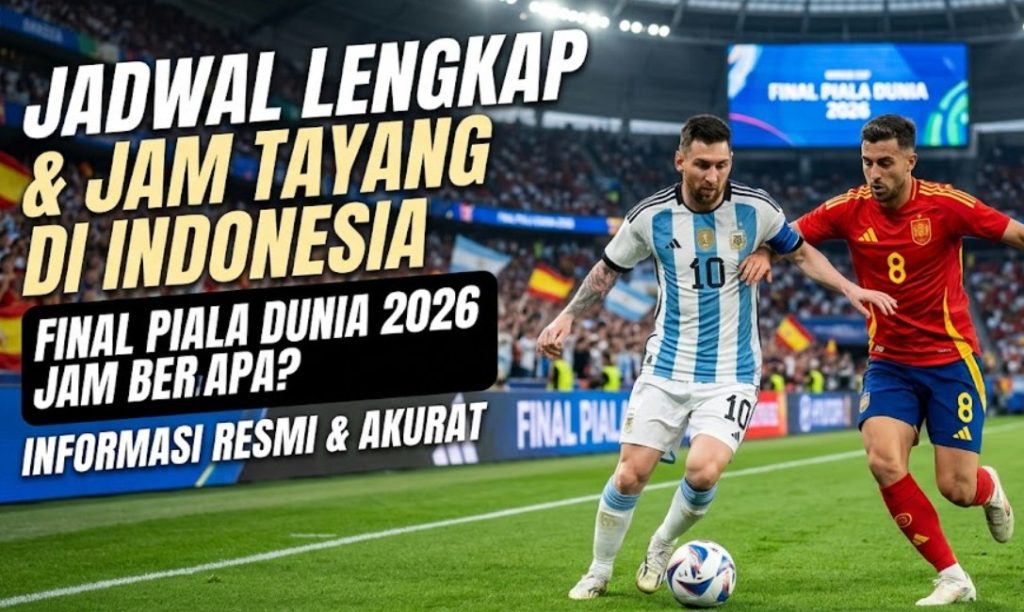 Final Piala Dunia 2026 Jam Berapa Ini Jadwal Lengkap & Jam Tayang di Indonesia