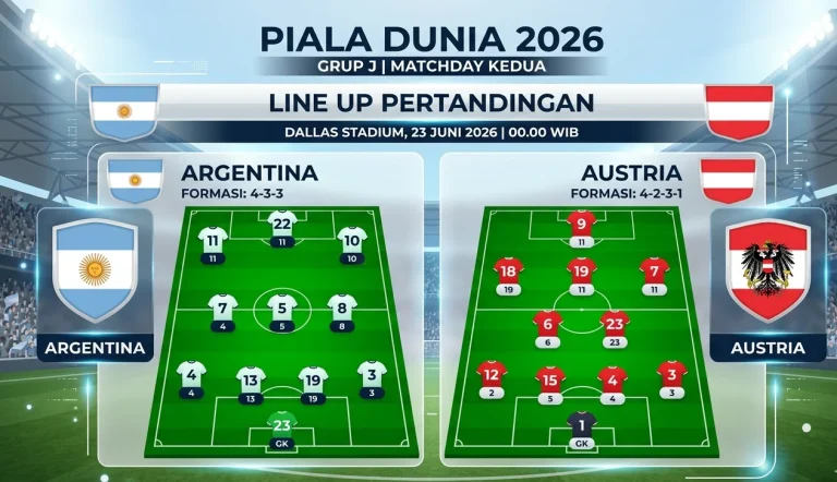 Formasi Argentina vs Inggris yang Diprediksi Turun di Semifinal Piala Dunia 2026