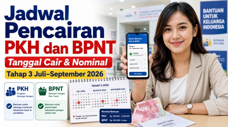 Jadwal Pencairan PKH dan BPNT Tahap 3 Juli-September 2026: Tanggal Cair & Nominal