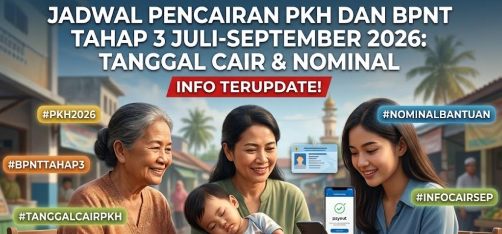 Jadwal Pencairan PKH dan BPNT Tahap 3 Juli-September 2026 Tanggal Cair & Nominal