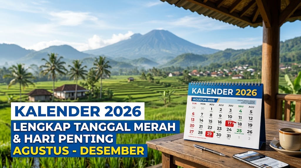 Kalender 2026 Lengkap, Tanggal Merah dan Hari Penting Agustus - Desember