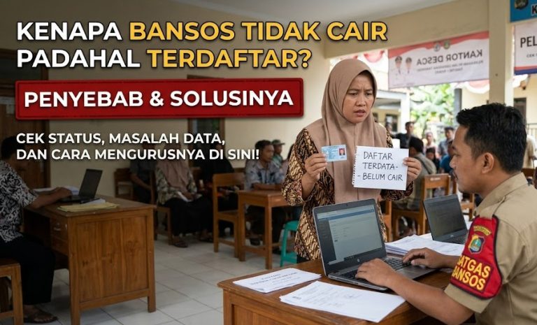 Kenapa Bansos Tidak Cair Padahal Terdaftar? Ini Penyebab dan Solusinya