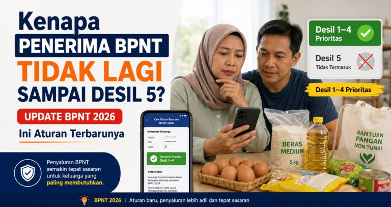 Kenapa Penerima BPNT Tidak Lagi Sampai Desil 5? Ini Aturan Terbarunya