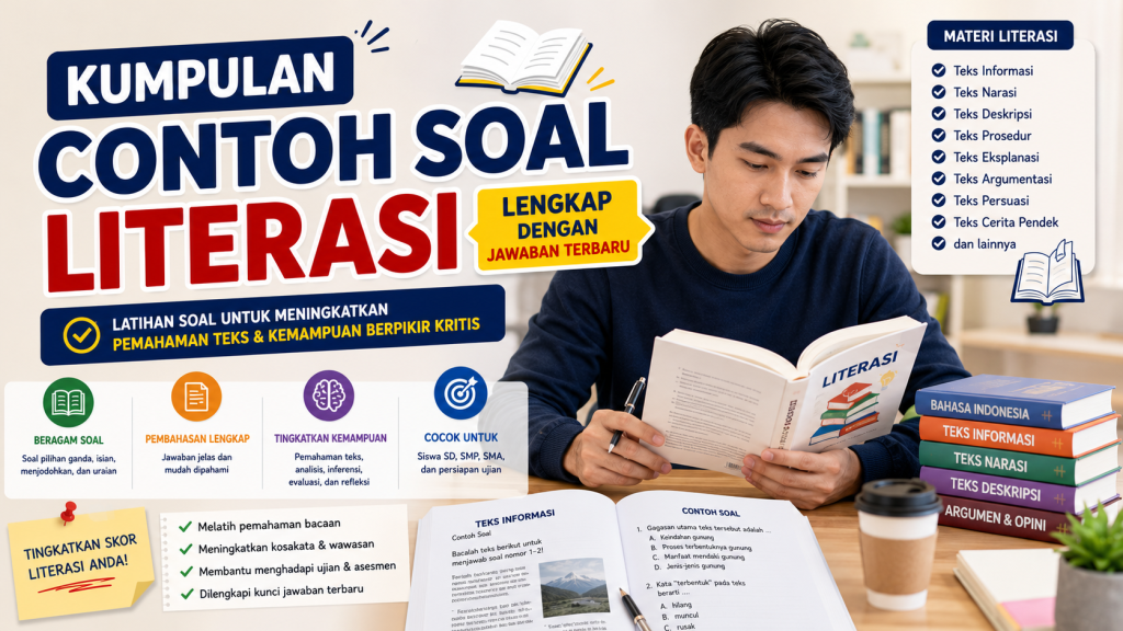 Kumpulan Contoh Soal Literasi Lengkap dengan Jawaban Terbaru