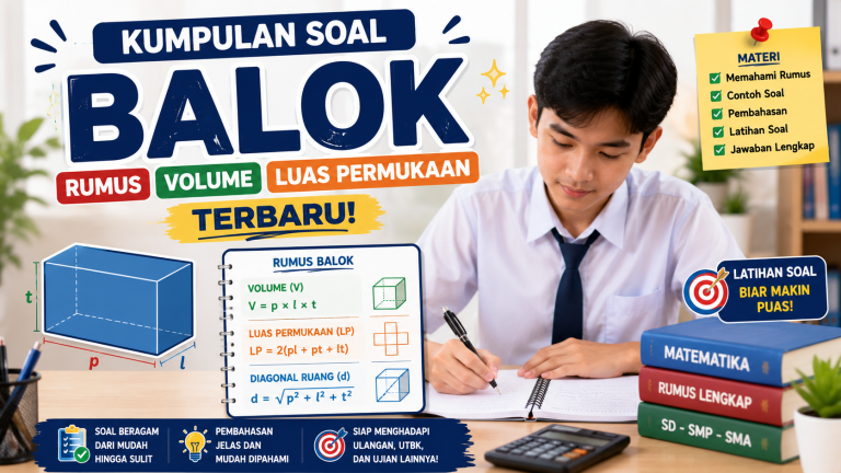 Kumpulan Soal Balok: Rumus, Volume, Luas Permukaan, Terbaru