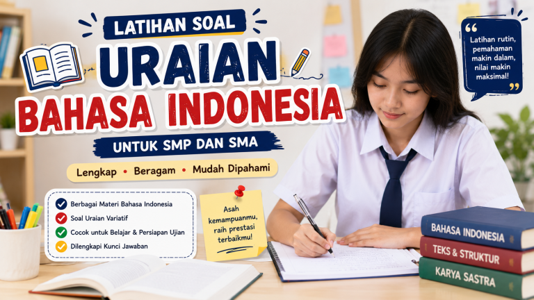 Latihan Soal Uraian Bahasa Indonesia untuk SMP dan SMA