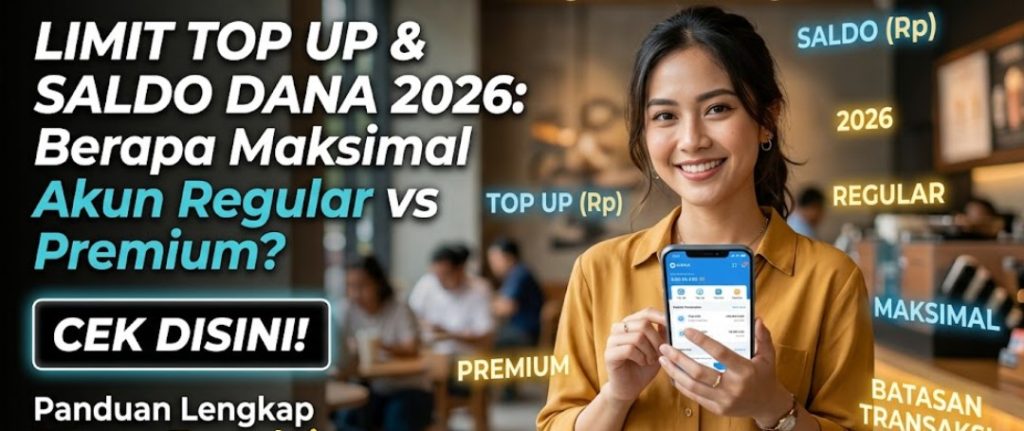 Limit Top Up & Saldo DANA 2026 Berapa Maksimal Akun Regular vs Premium