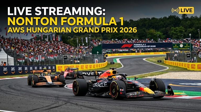 Link Streaming F1 AWS Hungarian Grand Prix 2026 dan Jadwal Lengkap WIB