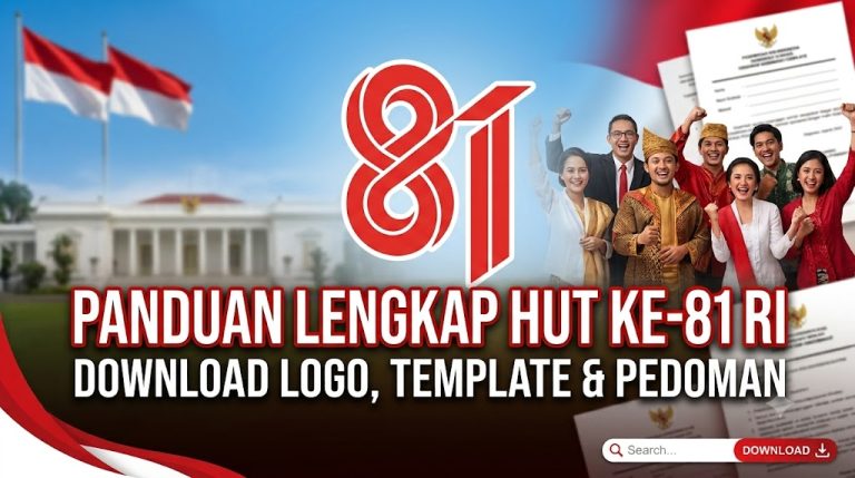 Logo HUT ke-81 RI Resmi, Download, Template dan Pedoman Lengkap