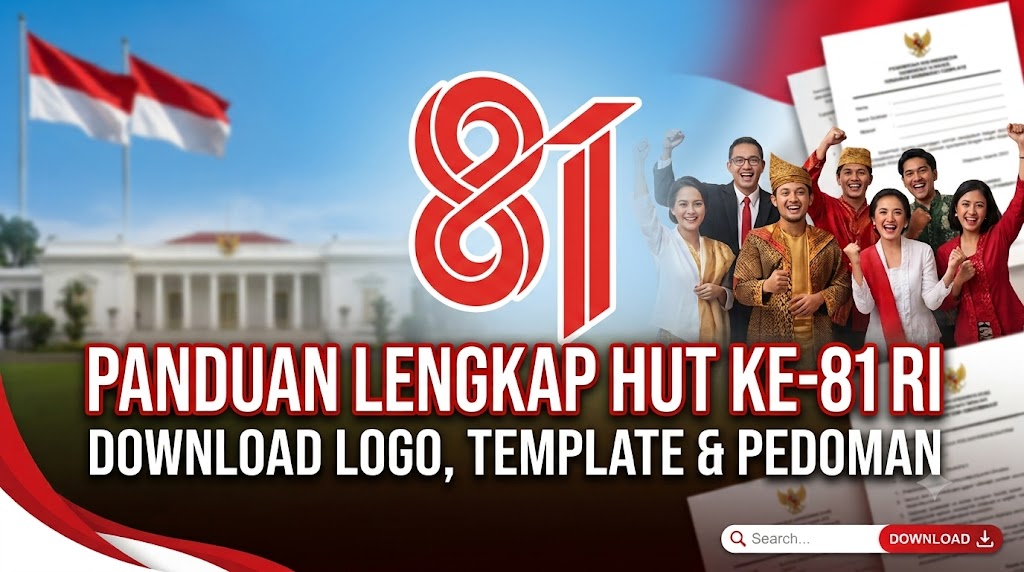 Logo HUT ke-81 RI Resmi, Download, Template dan Pedoman Lengkap