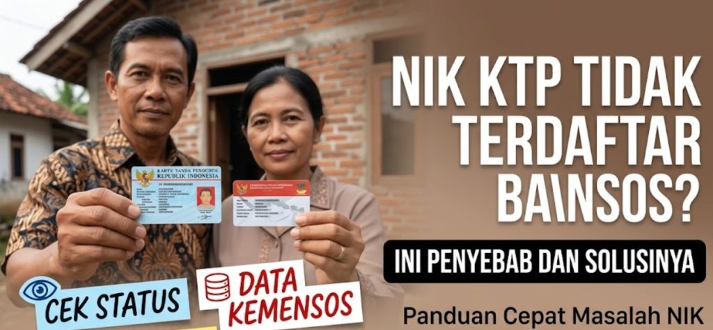 NIK KTP Tidak Terdaftar Bansos