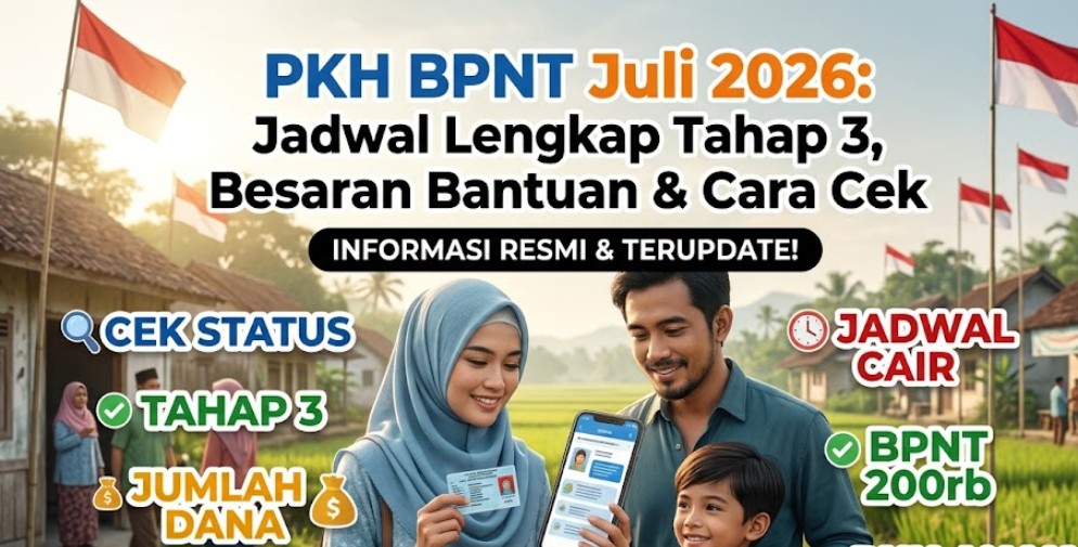 PKH BPNT Juli 2026 Jadwal Lengkap Tahap 3, Besaran Bantuan & Cara Cek