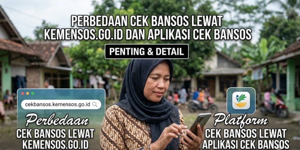 Perbedaan Cek Bansos lewat Kemensos.go.id dan Aplikasi