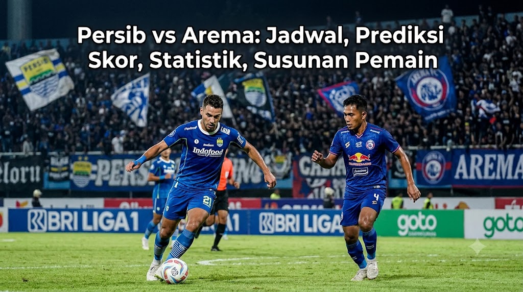 Persib vs Arema: Jadwal, Prediksi Skor, Statistik, Susunan Pemain