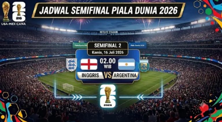 Prediksi Inggris vs Argentina: Skor, Head to Head, Jadwal Semifinal Piala Dunia 2026 Live TV