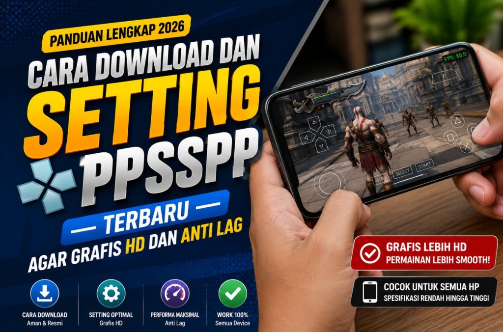 Cara Download dan Setting PPSSPP Terbaru agar Grafis HD dan Anti Lag