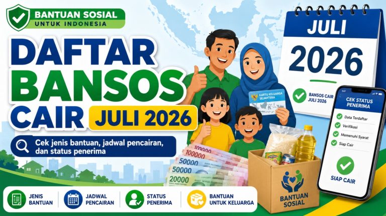 Daftar Bansos Cair Juli 2026: Jenis, Jadwal, dan Cara Cek Penerima