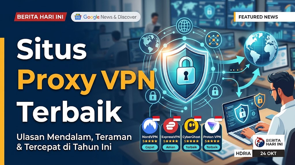 Situs Proxy VPN Terbaik untuk Membuka Website yang Diblokir Paling Aman