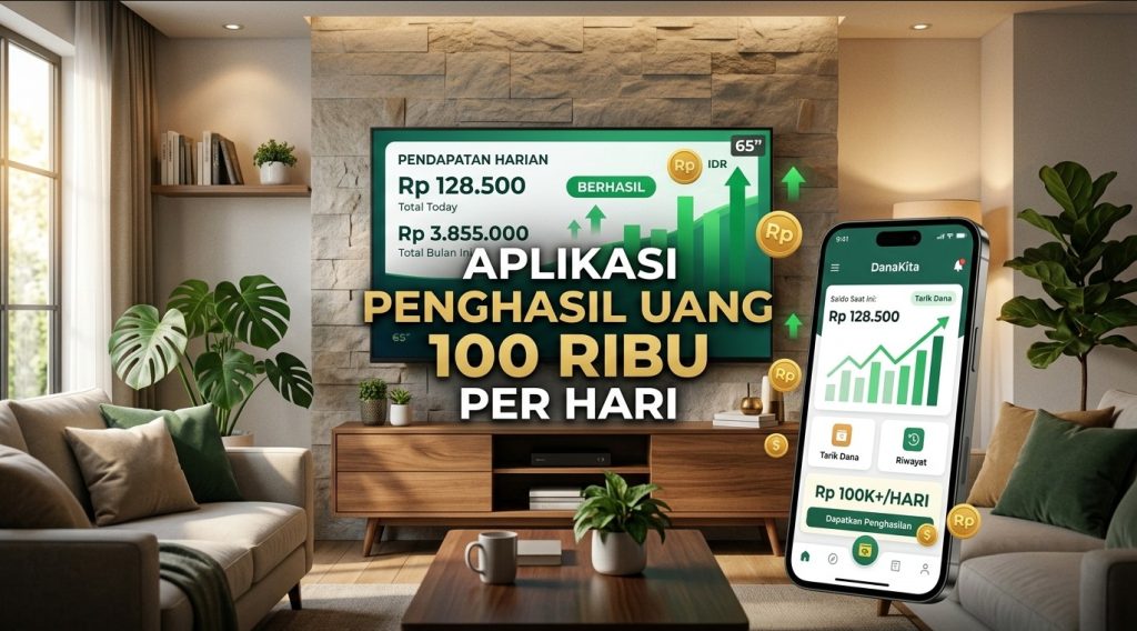 aplikasi penghasil uang 100 ribu per hari