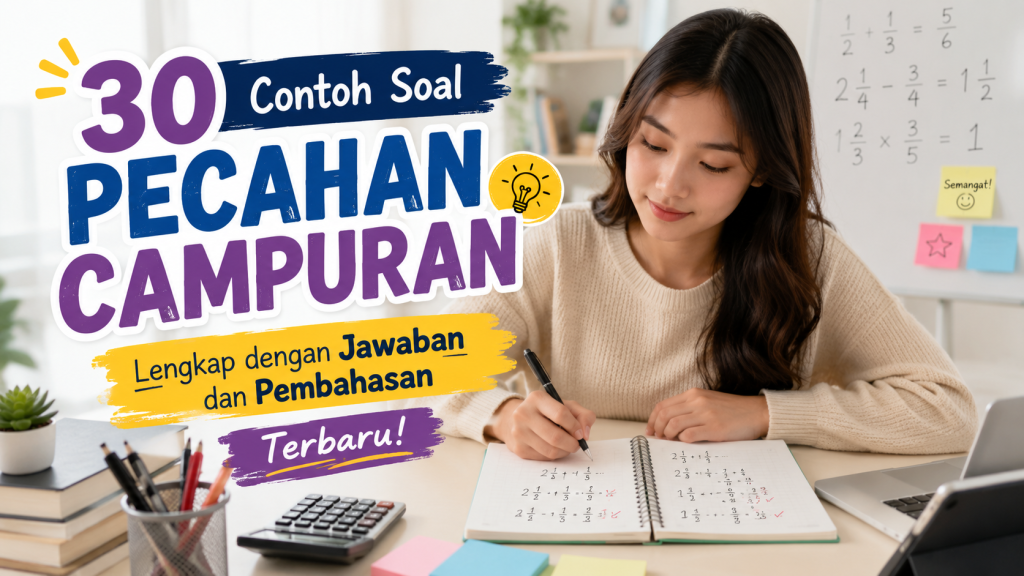 30 Contoh Soal Pecahan Campuran Lengkap dengan Jawaban dan Pembahasan Terbaru
