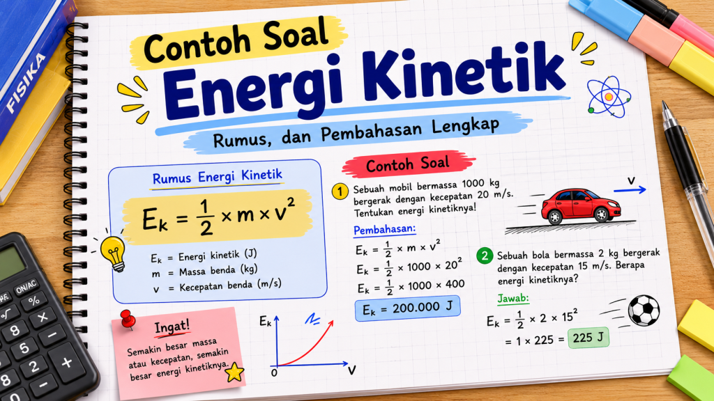 contoh soal energi kinetik