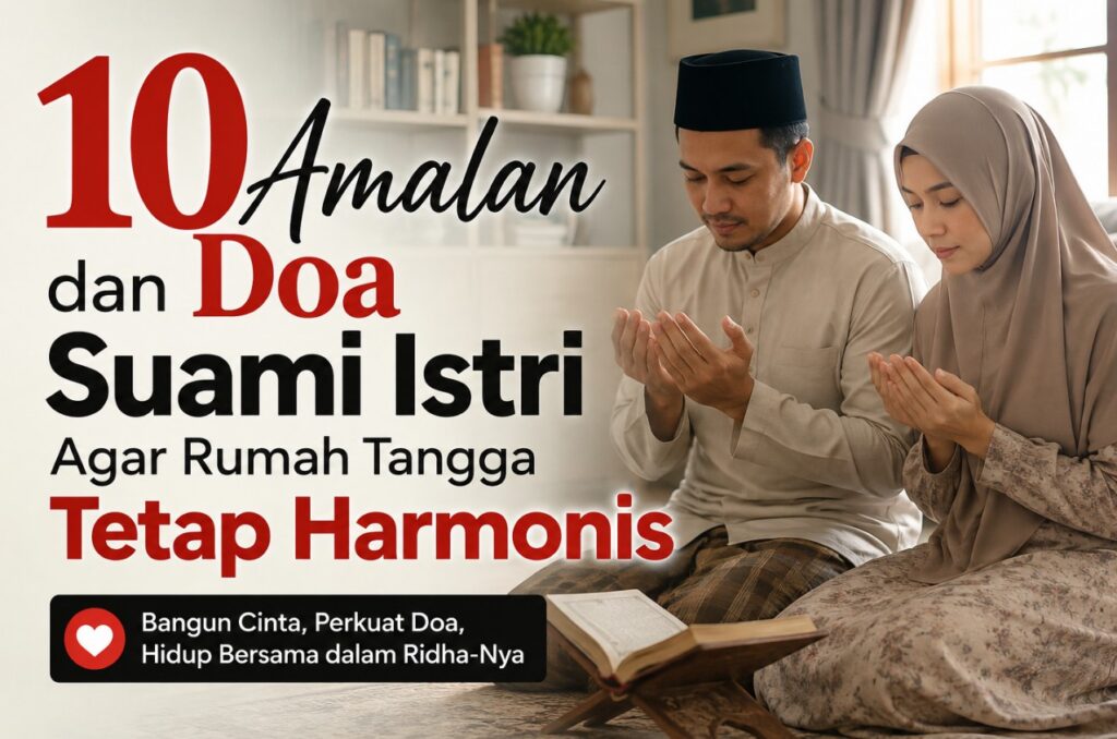 10 Amalan dan Doa Suami Istri Agar Rumah Tangga Tetap Harmonis
