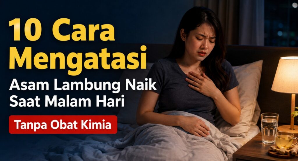 10 Cara Mengatasi Asam Lambung Naik Saat Malam Hari Tanpa Obat Kimia