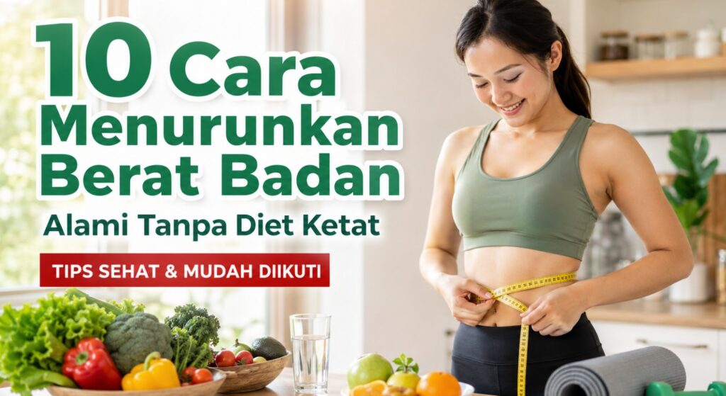 10 Cara Menurunkan Berat Badan Alami Tanpa Diet Ketat