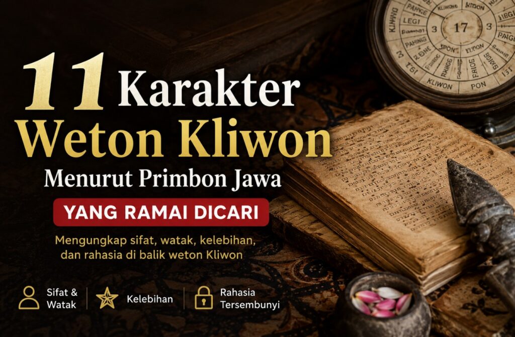 11 Karakter Weton Kliwon Menurut Primbon Jawa yang Ramai Dicari