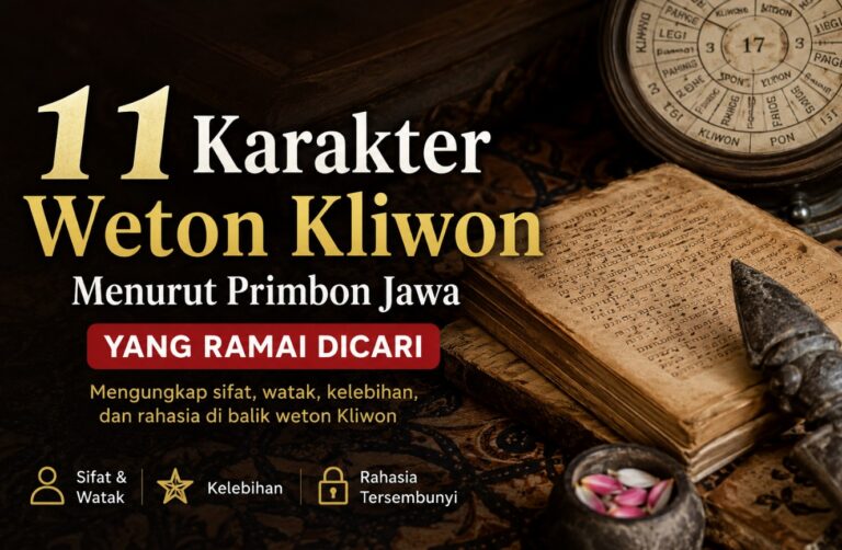 11 Karakter Weton Kliwon Menurut Primbon Jawa yang Ramai Dicari