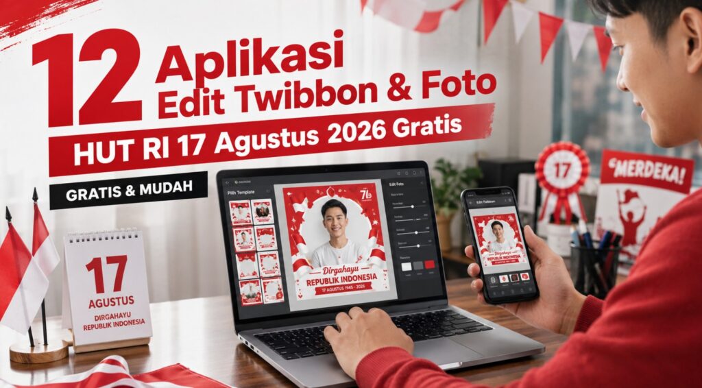 12 Aplikasi Edit Twibbon & Foto HUT RI 17 Agustus 2026 Gratis