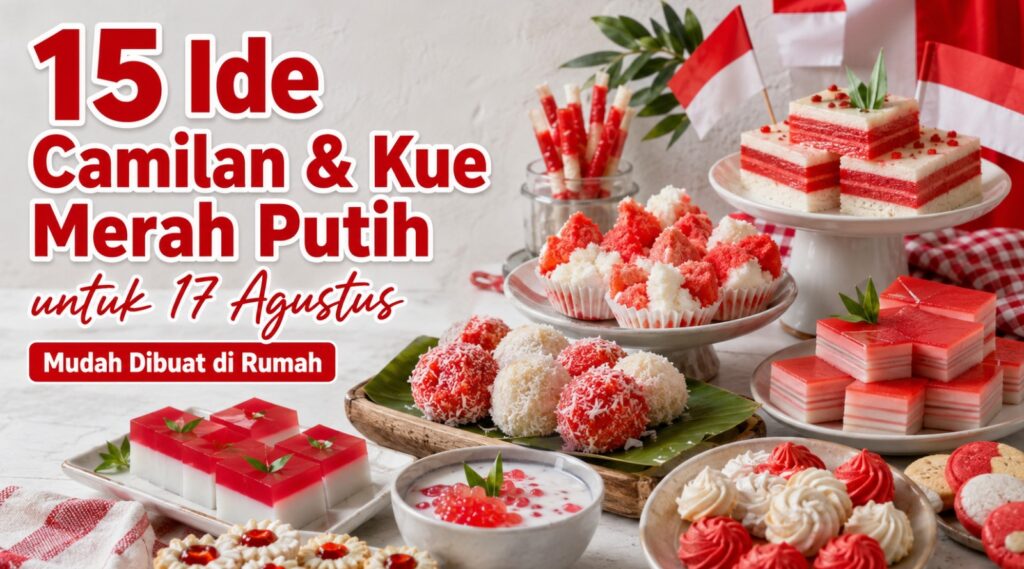 15 Ide Camilan & Kue Merah Putih untuk 17 Agustus, Mudah Dibuat di Rumah
