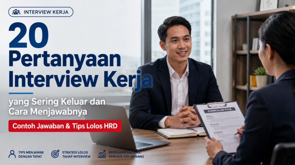 20 Pertanyaan Interview Kerja yang Sering Keluar dan Cara Menjawabnya