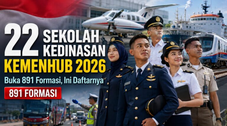 22 Sekolah Kedinasan Kemenhub 2026 Buka 891 Formasi, Ini Daftarnya