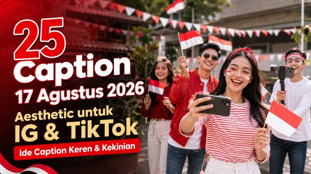 25 Caption 17 Agustus 2026 Aesthetic untuk IG & TikTok