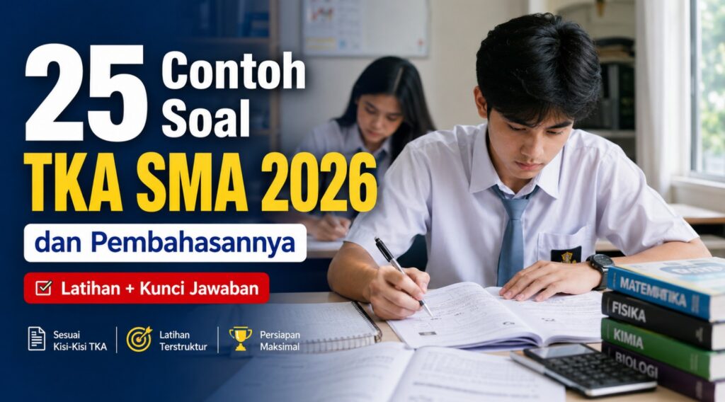 25 Contoh Soal TKA SMA 2026 dan Pembahasannya