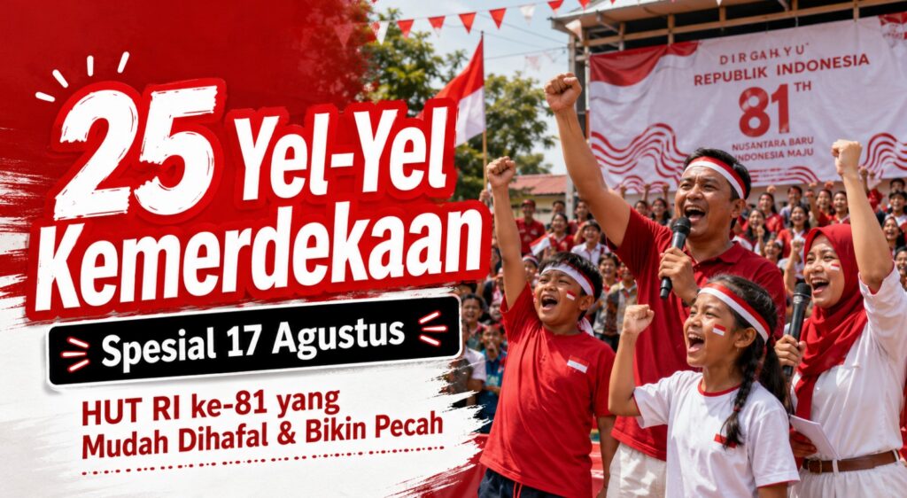 25 Yel-Yel Kemerdekaan HUT RI ke-81 yang Mudah Dihafal & Bikin Pecah