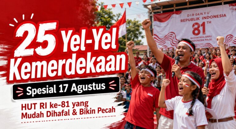 25 Yel-Yel Kemerdekaan HUT RI ke-81 yang Mudah Dihafal & Bikin Pecah