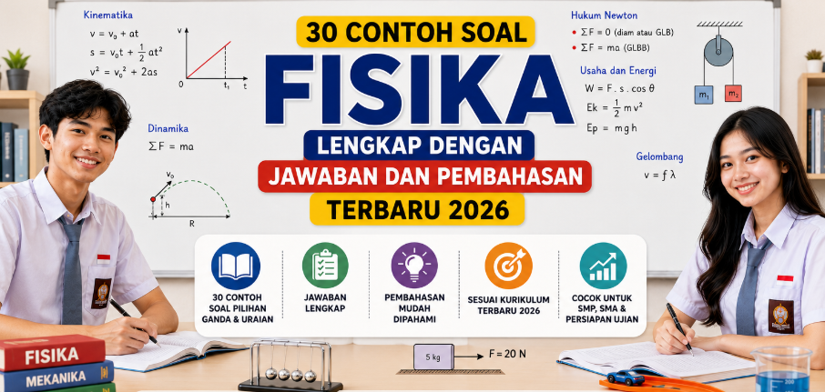 30 Contoh Soal Fisika Lengkap dengan Jawaban dan Pembahasan Terbaru
