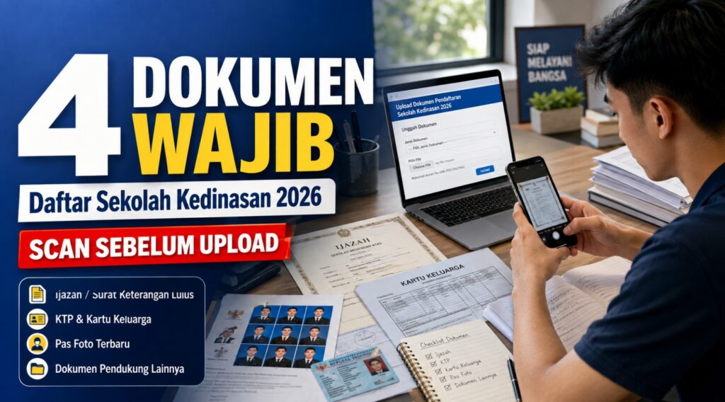 4 Dokumen Wajib Daftar Sekolah Kedinasan 2026, Scan Sebelum Upload