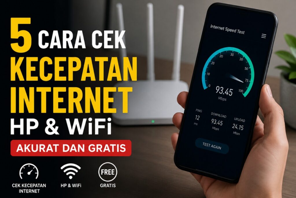 5 Cara Cek Kecepatan Internet HP & WiFi Akurat dan Gratis