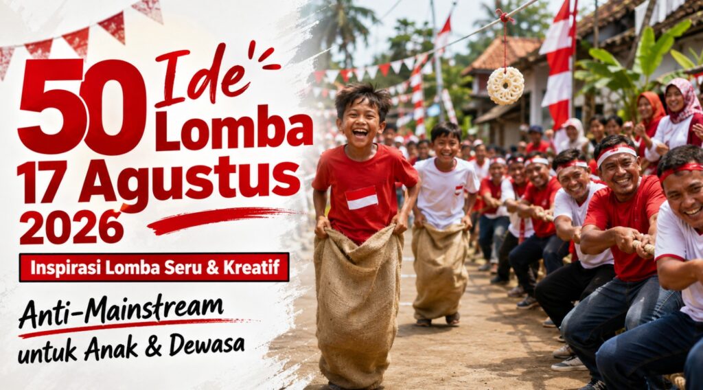 50 Ide Lomba 17 Agustus 2026 Anti-Mainstream untuk Anak & Dewasa