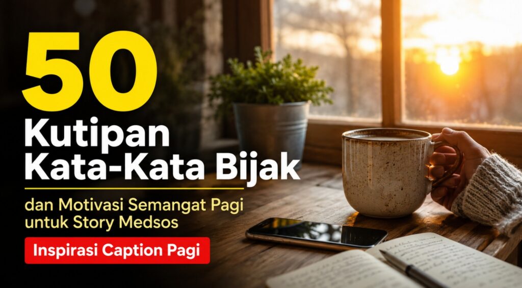 50 Kutipan Kata-Kata Bijak dan Motivasi Semangat Pagi untuk Story Medsos