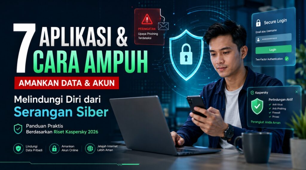 7 Aplikasi & Cara Ampuh Melindungi Diri dari Serangan Siber (Riset Kaspersky 2026)