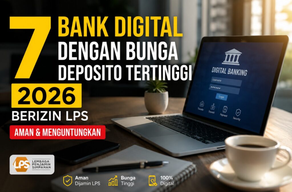 7 Bank Digital dengan Bunga Deposito Tertinggi 2026 Berizin LPS (Aman & Menguntungkan)