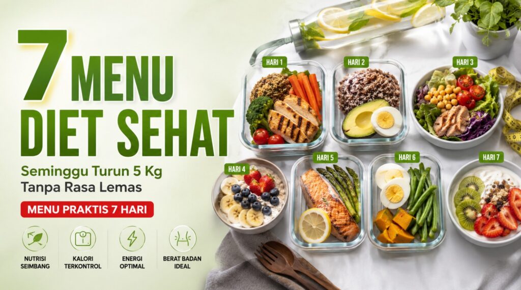 7 Menu Diet Sehat Seminggu Turun 5 Kg Tanpa Rasa Lemas